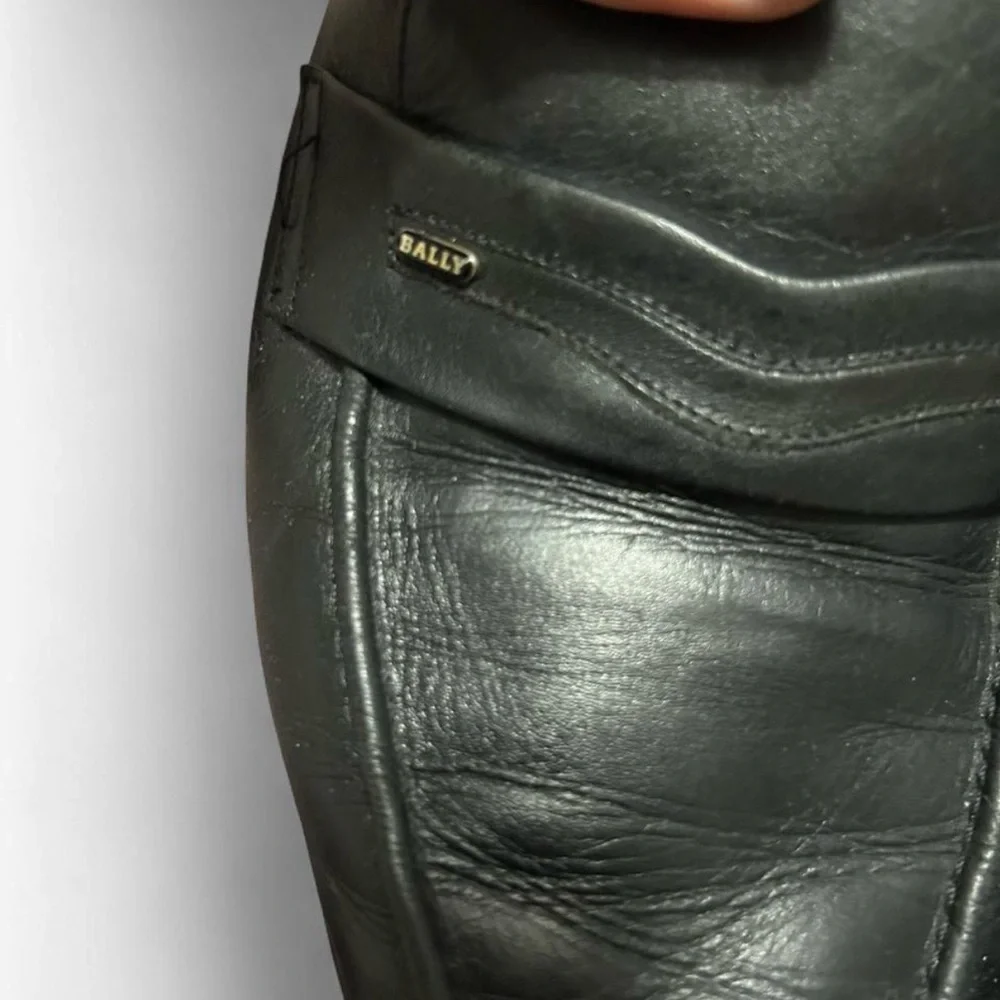 Bally Men's Black Leather Loafers